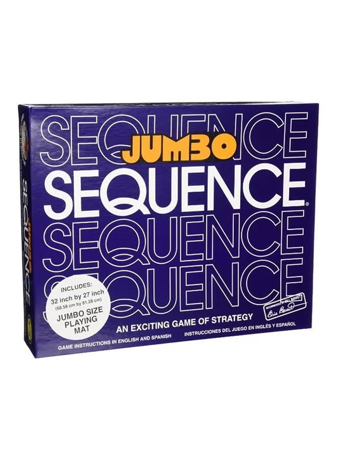Jax Jumbo Sequence Board Game – Family Strategy Matching Game for Kids and Adults - Image 1